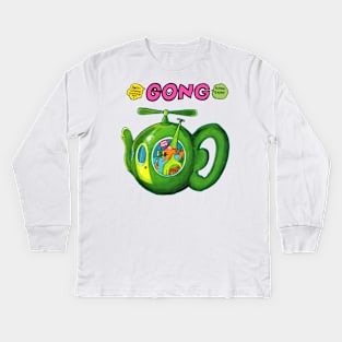 70s Flying Teapot Kids Long Sleeve T-Shirt
